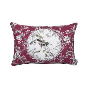 Housse de coussin en lin rose 40x60cm