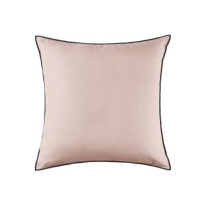 Housse de coussin en lin rose 50x50 cm