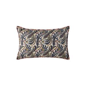 Housse de coussin en Métis coton et lin à motif paisley Ble…