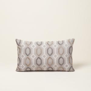 Housse de coussin en polyester beige 28x47 cm