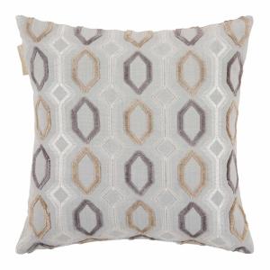 Housse de coussin en polyester beige 40x40 cm