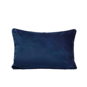 Housse de coussin en polyester bleu 40x60 cm