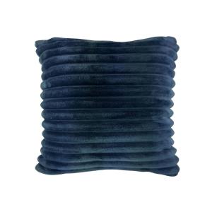 Housse de coussin en polyester bleu nuit 40x40cm