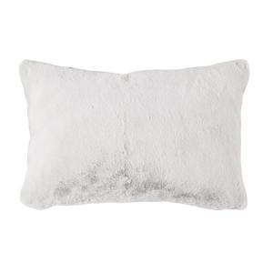 Housse de coussin en polyester gris 40x60 cm