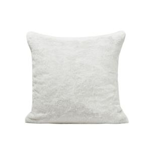 Housse de coussin en polyester gris 50x50 cm
