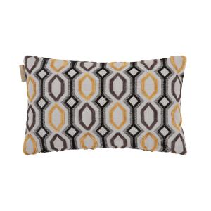 Housse de coussin en polyester jaune 28x47 cm