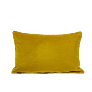 Housse de coussin en polyester jaune 40x60 cm