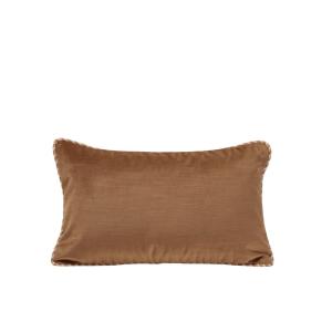 Housse de coussin en polyester marron 28x47 cm