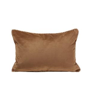 Housse de coussin en polyester marron 40x60 cm