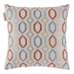 Housse de coussin en polyester orange 40x40 cm