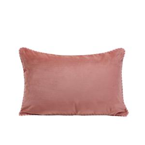 Housse de coussin en polyester rose 40x60 cm