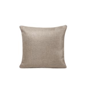 Housse de coussin en Tissage toile à l'effet satiné Beige