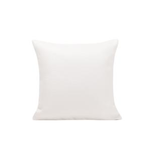 Housse de coussin en Tissage toile à l'effet satiné Blanc