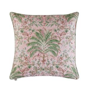 Housse de coussin en Toile de coton imprimée d'un motif vég…