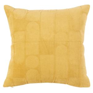 Housse de coussin en velours de coton motif gélule brodé ja…