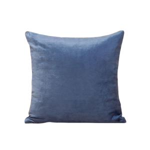 Housse de coussin en velours Glacier et taupe 50x50 cm