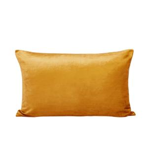 Housse de coussin en velours Miel et taupe 40x60 cm