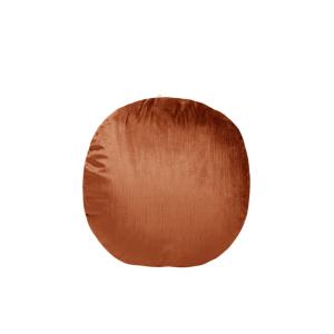 Housse de coussin en velours Noisette et taupe Ø45 cm