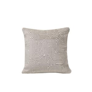 Housse de coussin en viscose beige 40x40 cm