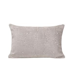 Housse de coussin en viscose beige 40x60 cm