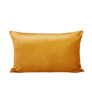 Housse de coussin en viscose jaune 40x60 cm