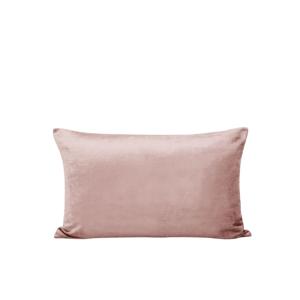 Housse de coussin en viscose rose 28x47 cm