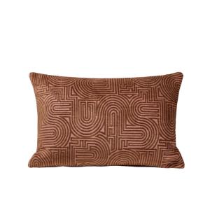 Housse de coussin en viscose rose 40x60 cm