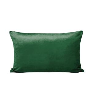 Housse de coussin en viscose vert 40x60 cm