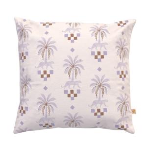 Housse de coussin extérieur 45x45 cm motif panthères lila