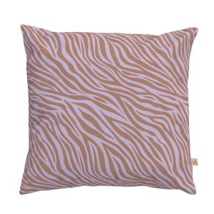 Housse de coussin extérieur 45x45 cm motif zèbre lila