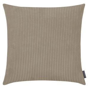 Housse de coussin gros velours cotelé taupe 60x60 cm