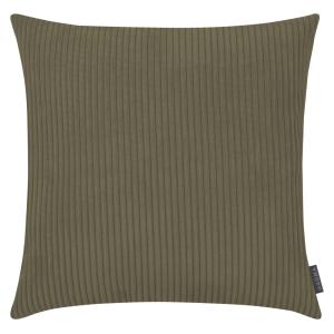 Housse de coussin gros velours cotelé vert olive  60x60 cm