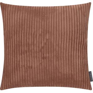 Housse de coussin gros velours cotelé vieux rose-brique 60x…