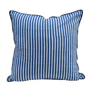 Housse de coussin imprimé rayure