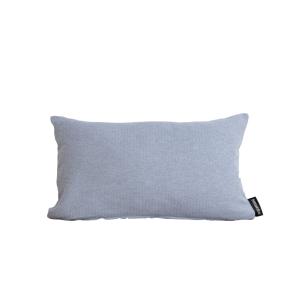 Housse de coussin jacquard 100 % coton bleu 30x50 cm