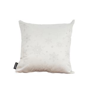 Housse de coussin jacquard fil argent 45x45cm