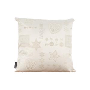 Housse de coussin jacquard fil doré 45x45cm