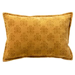 Housse de coussin jaune 30x50 cm