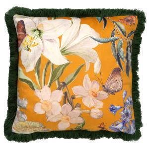 Housse de coussin Jaune 45x45 cm - Fleuri