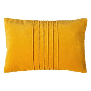 Housse de coussin jaune en velours-40x60 cm uni