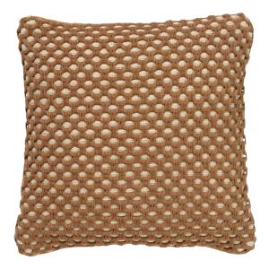 Housse de coussin marron   45x45 cm  avec un motif à carrea…