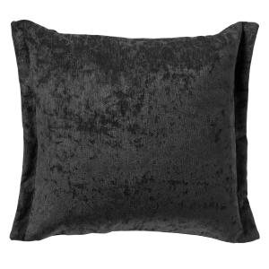 Housse de coussin noir en polyester-45x45 cm uni