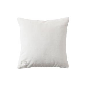 Housse de coussin polaire uni polaire blanc 45 x 45 cm