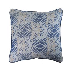 Housse de coussin  pur coton bleu 40x40 cm