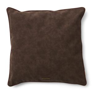 Housse de coussin réversible, marron et beige