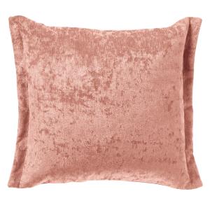 Housse de coussin rose en polyester-45x45 cm uni