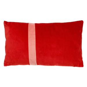 Housse de coussin Rouge 30x50 cm - Rayé