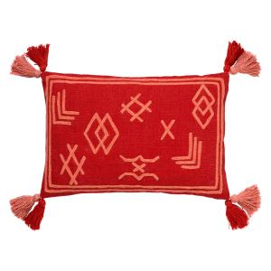 Housse de coussin Rouge 40x60 cm - Aztèque