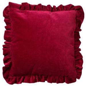 Housse de coussin rouge 45x45 cm