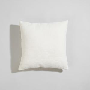Housse de coussin texturé écrue 40x40